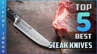 Top 5 Best Steak Knives Review in 2023 [upl. by Ssitruc]