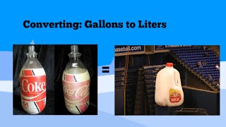 Converting Gallons to Liters and Liters to Gallons [upl. by Ainel]