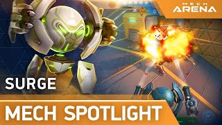 Mech Arena  Mech Spotlight  Surge [upl. by Annatsirhc939]