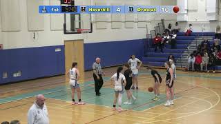 Dracut Girls Basketball vs Haverhill Senior Night 21723 [upl. by Yroj]