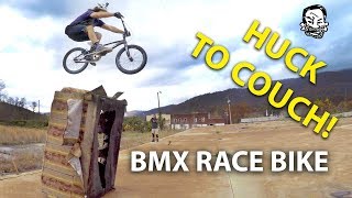 Riding street on a bmx race bike  Featuring Skills with Phil [upl. by Selwin]