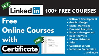 LinkedIn Free Courses with Certificates  LinkedIn Learning Free Courses [upl. by Simsar]