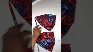 How to cut and sew Ankara bralette bra please subscribe bra youtubeshorts viralshorts [upl. by Nanda]