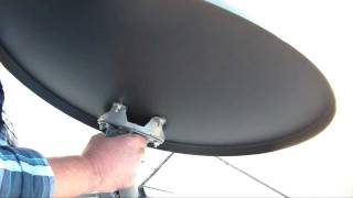 4 Mounting the Reflector  TR6100 Winegard Portable Satellite Dish amp Tripod Kit [upl. by Thecla]