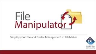 File Manipulator Plugin for FileMaker [upl. by Shandee]