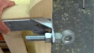 Fitting band and gudgeon hinges to wooden gates  How to fit wooden gates [upl. by Ahsenet554]