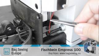 Threading the Fischbein Empress 100 looper thread [upl. by Nnodnarb]