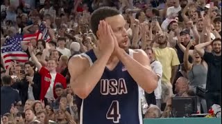 quotSteph Currys Clutch 4 ThreePointers in 3 Minutes”  USA vs France 4th Quarter  MENS BASKETBALL [upl. by Boykins801]