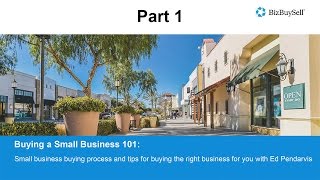 Buying a Small Business 101 Part 1 [upl. by Nivlen]