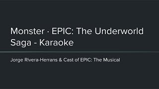 EPIC The Musical  Monster Karaoke [upl. by Harriette]