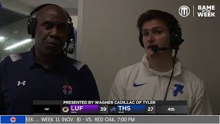 Tyler High Football vs Lufkin [upl. by Aprilette996]