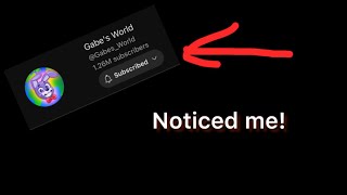 How GabesWorld noticed me [upl. by Oiligriv]