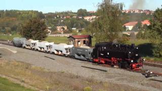 Mansfelder Bergwerksbahn MBB Mansfeld Mining Railway Germany steam locomotive Паровозы [upl. by Jareb]