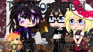 Aftons meet Williams family remake  My AU  FNAF  gachaduvar  aftonfamily fnaf [upl. by Nanine]