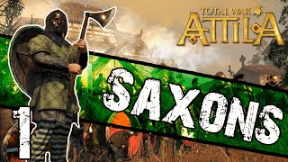 Total War Attila  Saxon Campaign 1  Invasion of Britain [upl. by Follansbee164]