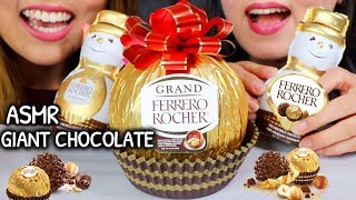 ASMR GRAND FERRERO ROCHER CHOCOLATE 페레로로쉐 초콜릿 리얼사운드 먹방 チョコレートcoklat चॉकलेट  KimampLiz ASMR [upl. by Eila]