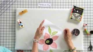 How to Hand Stitch Applique by Jill Finley of Jillily Studio  Fat Quarter Shop [upl. by Basia]