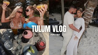 TULUM VLOG  beach days and AMAZING restaurants 🤌🏼🌴👙🌊 [upl. by Yslek]