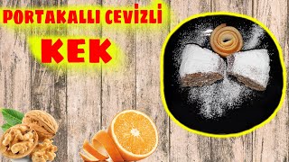 PORTAKALLI CEVİZLİ KEK TARİFİ [upl. by Yenahc]