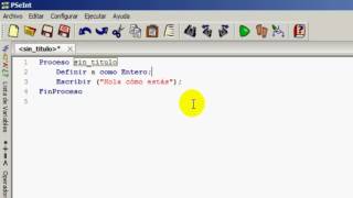 Programación con PseInt  Introducción [upl. by Kcirb971]
