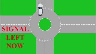 single lane approach roundabouts Lane discipline and signalling [upl. by Zaller]