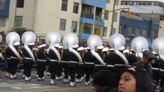 Desfile Militar 2013 Banda de la Marina de Guerra del Perú HD [upl. by Cutlerr]