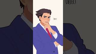 OBJECTION💥 shorts aceattorney animatic [upl. by Enimzzaj287]