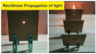 Rectilinear propagation of light  Properties of light  Light  Light Travels in a straight line [upl. by Gewirtz]