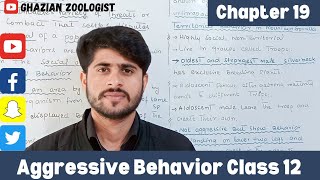 Aggressive Behavior in AnimalsSocial BehaviourClass 12thAnimal BehaviorAgnostic Behavior [upl. by Ecyla]