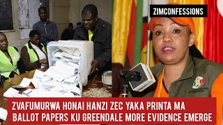 Zvafumurwa Honai Hanzi ZEC Yaka Printa Ma Ballot Papers Ku Greendale More Evidence Emerge [upl. by Renaud]