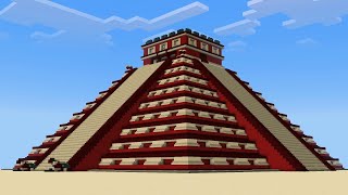 Chichen Itzá Nuevo Templo de Kukulkán Minecraft [upl. by Rudie]