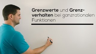 Grenzwert Grenzverhalten bei ganzrationalen Funktionen Limes  Mathe by Daniel Jung [upl. by Nalyr]