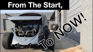 Honda power  Toyota Chassis  VW Bug Build [upl. by Eak]