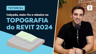 TOPOGRAFIA NO REVIT 2024  COMO MODELAR REBAIXO DE MEIO FIO E CALÇADA [upl. by Bebe]