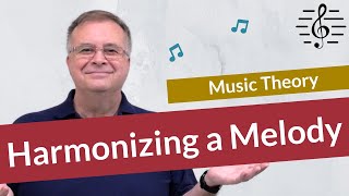 How to Harmonize a Melody  Music Theory [upl. by Ailegra]