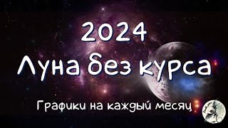 ЛУНА БЕЗ КУРСА 2024 Удачные и неудачные дни в 2024 лунабезкурса гороскоп неэффективнаялуна2024 [upl. by Reynard241]