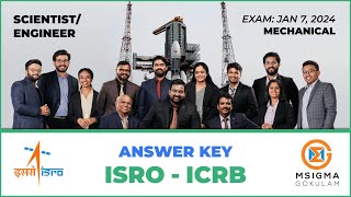 ANSWER KEY  FULLY EXPLAINED  ISRO SCIENTISTENGINEER SC EXAM 2024  MECHANICAL  07012024 [upl. by Eartha]