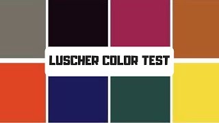 Luscher Colour Test  Know who deep down you are [upl. by Amlas213]