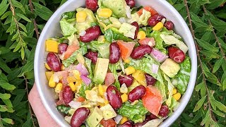 Salade Mexicaine  La MEILLEURE VINAIGRETTE pour les salades [upl. by Federica]