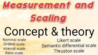 Measurement and Scaling  UGC NET  PhD  PET  M Phil  MSc  Entrance examination [upl. by Alric]