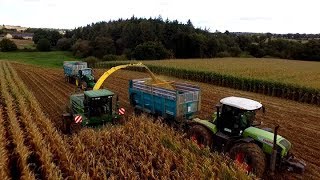 ETA POILVET I CLAAS XÉRION 3800 I Ensilage de maïs 2017 [upl. by Frederigo150]