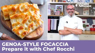 How to prepare a great GENOASTYLE FOCACCIA  Traditional Ligurian recipe [upl. by Rodama443]