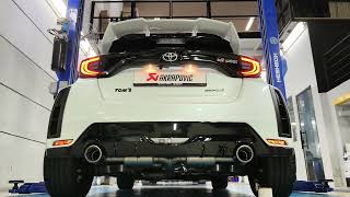 GR YARIS Toms X Akrapovic Evolution Race Line Exhaust System [upl. by Neirod957]