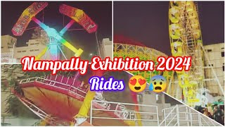 Hyderabadi Numaish 2024 Rides  Nampally Exhibition Rides Of Exhibition  Fun Ride [upl. by Selrahc]