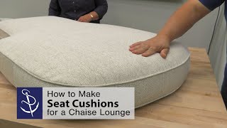 How to Make Seat Cushions for a Chaise Lounge [upl. by Musetta43]