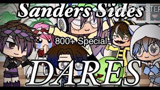 Sanders Sides DARES 800 Subs Special  Gacha Life [upl. by Sirrot]