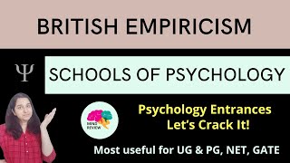 British Empiricism Schools of Psychology Psychology Entrances Mind Review [upl. by Kcirdnekal520]