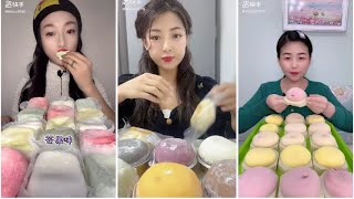 Chinese Mukbang Asmr  Crepe cake amp Mochi mukbang  Ăn bánh cờ rếp và mochi [upl. by Chard]