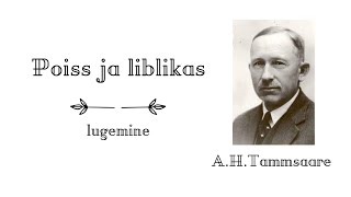 Poiss ja liblik  AHTammsaare [upl. by Eojyllib106]