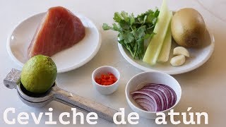 RECETA DE CEVICHE DE ATÚN [upl. by Huston]